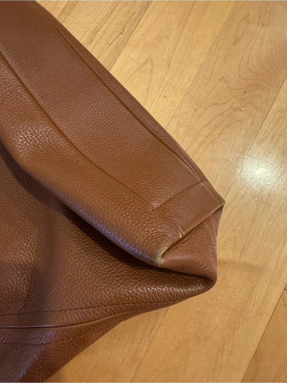 Michael Kors Chestnut Brown Pebbled Leather Shoulder Bag